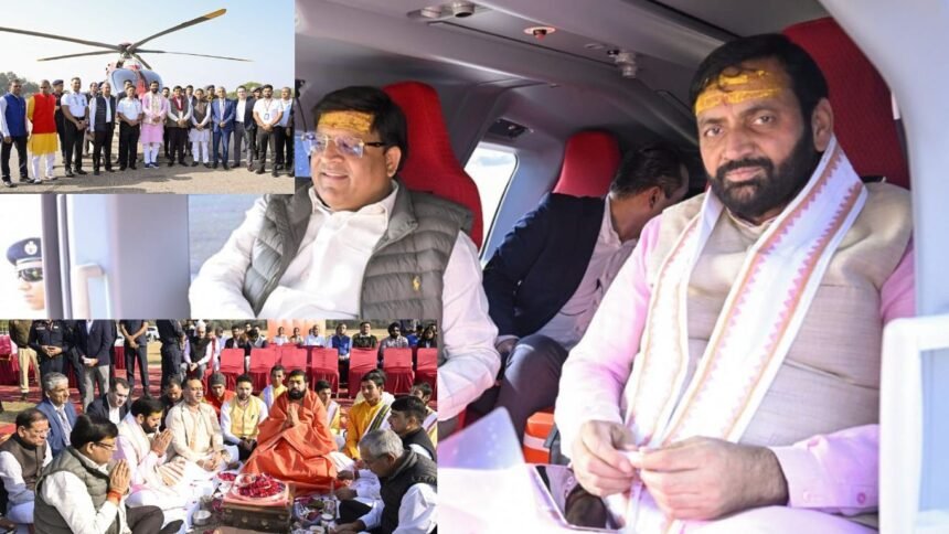 Helicopter News Haryana : हरियाणा सरकार ने खरीदा नया हेलिकॉप्टर, CM सैनी ने किया पूजन, जानें खखाटा भरने वाले उड़नखटोले की खास बातें