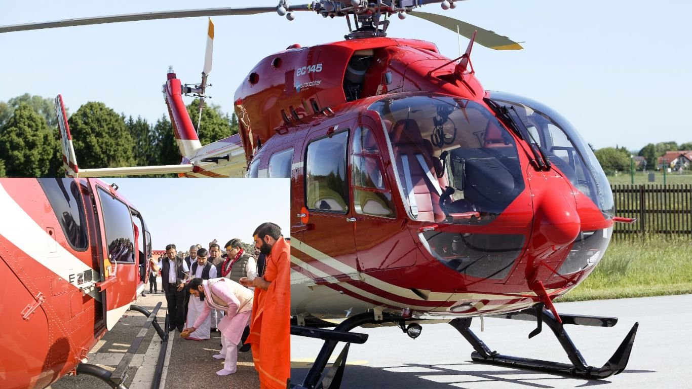 Helicopter News Haryana : हरियाणा सरकार ने खरीदा नया हेलिकॉप्टर, CM सैनी ने किया पूजन, जानें खखाटा भरने वाले उड़नखटोले की खास बातें