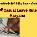 हरियाणा में सरकारी कर्मचारियों के लिए कैजुअल लीव के नए नियम, जानें Casual Leave Rules Haryana