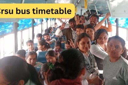 Crsu bus timetable : बस अड्डे से यूनिवर्सिटी के लिए स्पेशल बस शुरू, देखें टाइमटेबल, सुबह 8:50 बजे पहला समय