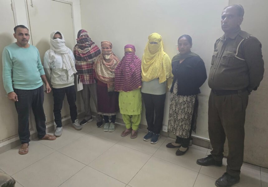 Jind news Prostitution, prostitution was going on under the cover of hotel in Jind, police raided and arrested 5 people including 3 women