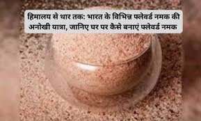 Flavored salts in Indian cuisine: हिमालय से थार तक: भारत के विभिन्न फ्लेवर्ड नमक की अनोखी यात्रा, जानिए घर पर कैसे बनाएं फ्लेवर्ड नमक