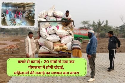 Earning from garbage: Garbage will be collected from all 20 villages of Ujhana block of Jind and sorted in Pipaltha, garbage becomes the medium of earning for women.