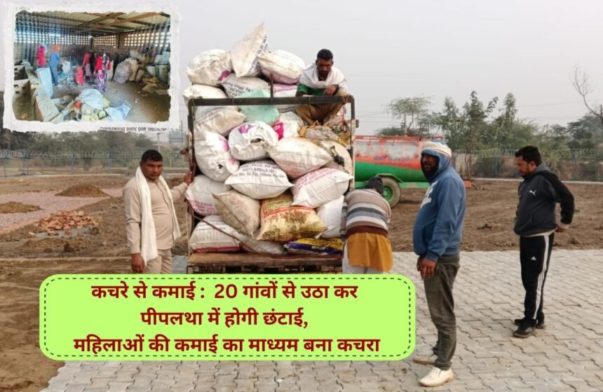 Earning from garbage: Garbage will be collected from all 20 villages of Ujhana block of Jind and sorted in Pipaltha, garbage becomes the medium of earning for women.