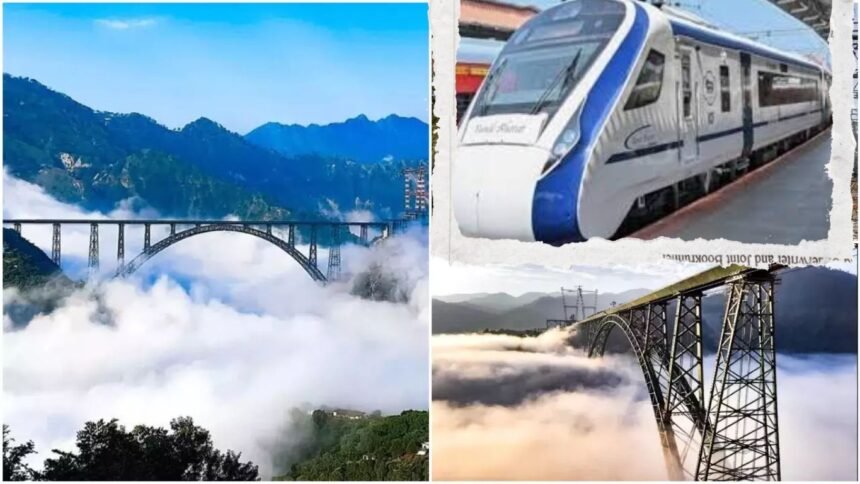 Katra-Srinagar Vande Bharat The first Vande Bharat train will pass through the world's highest bridge.