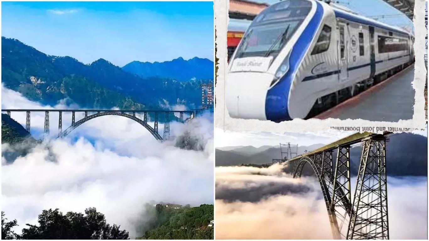 Katra-Srinagar Vande Bharat The first Vande Bharat train will pass through the world's highest bridge.