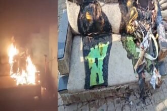 Sonipat: Fire broke out 22 times at many places including jewelery kept in locker in Farmana village of Sonipat, Haryana.