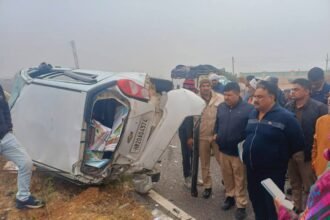 jind news car accident with tanker 5 person injured