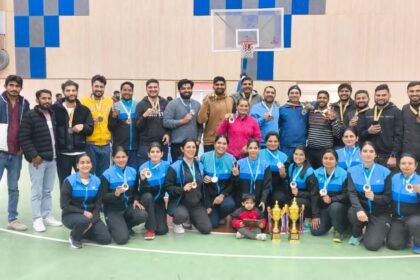 Haryana stunned in All India Basketball Civil Services, women's team won silver medal, men's team won bronze.