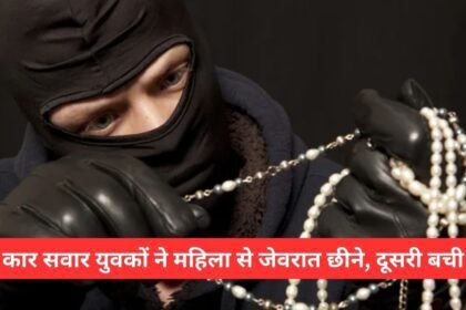 The youths in the car snatched the jewellery from the woman, the other one survived