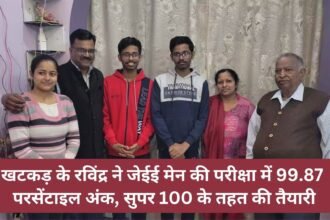 Ravindra KKHATKAR scored 99.87 percentile marks in JEE Main, preparing under Super