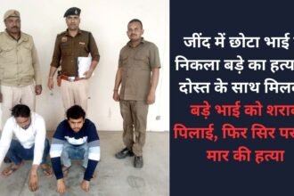 In Jind, the younger brother Nikla the killer of the elder brother, together with a friend poured alcohol to the elder brother, then murdered the brick on the head