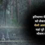 Yellow alert issued in 12 districts of Haryana regarding rain today, know the weather condition of entire Haryana here