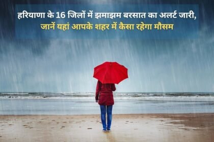 Heavy rain alert issued in 16 districts of Haryana, know here how the weather will be in your city
