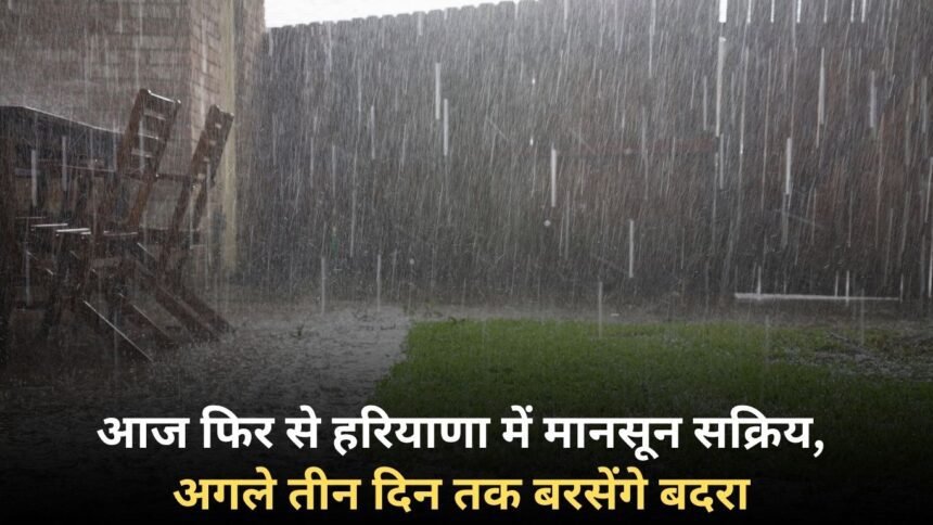 Monsoon is active again in Haryana today, it will rain for the next three days