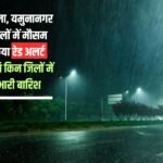 Meteorological department has issued red alert in these districts including Panchkula, Ambala, Yamunanagar, know in which districts there will be heavy rain today