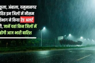 Meteorological department has issued red alert in these districts including Panchkula, Ambala, Yamunanagar, know in which districts there will be heavy rain today