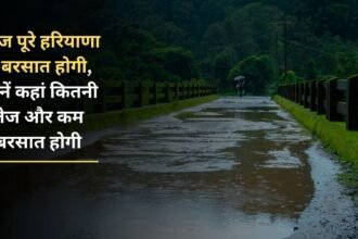 Today it will rain all over Haryana, know where it will rain heavily and less