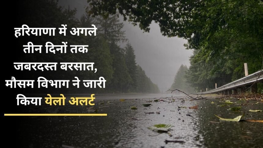 Heavy rain in Haryana for the next three days, Meteorological Department has issued a yellow alert