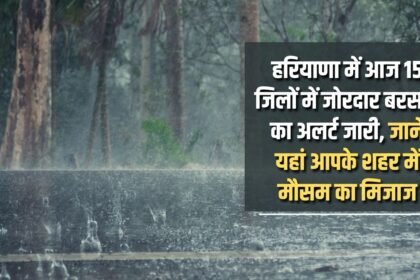 Heavy rain alert issued in 15 districts of Haryana today, know the weather condition of your city here