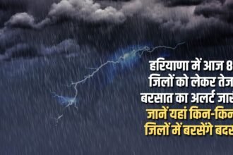 Heavy rain alert issued for 8 districts in Haryana today, know in which districts it will rain
