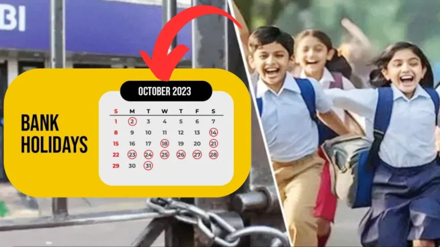 october holidays school bank close diwali karwa chauth
