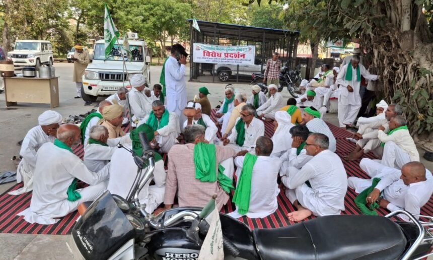 Haryana Jind news BKU farmer protest msp gehu khareed