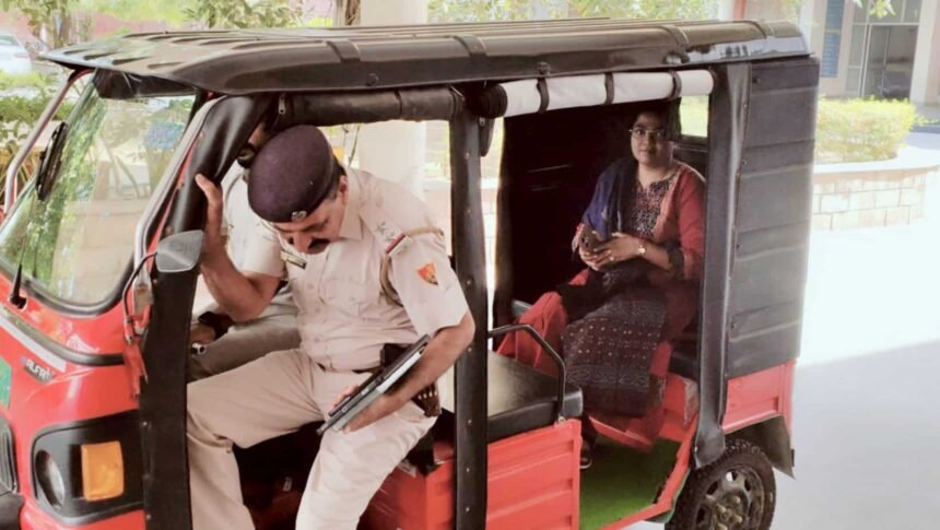 Jind DC ditches official vehicle for an e-rickshaw ride