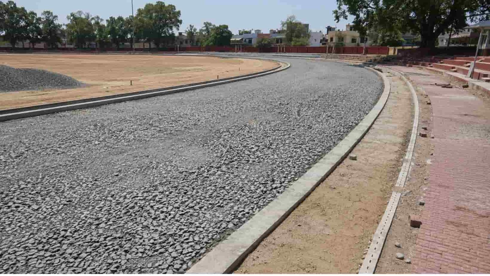 Jind News Impact of the conflict construction of synthetic track stalled